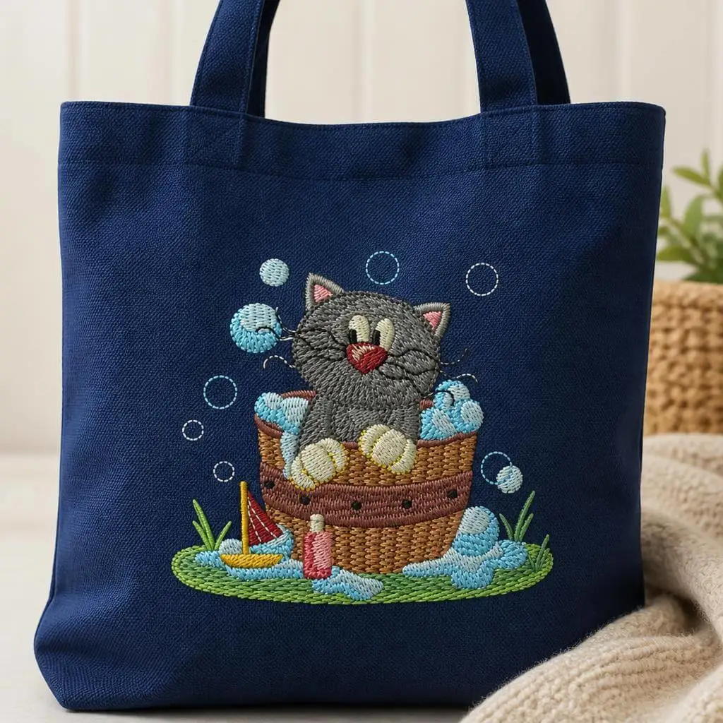 Bag and tote embroidery with Custom Size