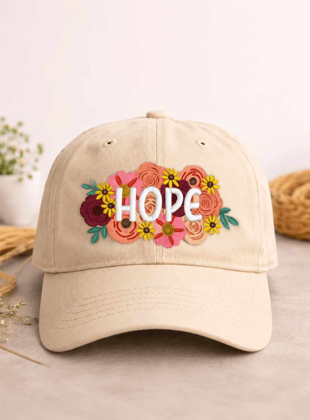 Cap embroidery with Custom Size