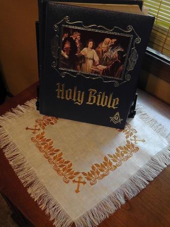 Cross and Wheat Bible Scarf