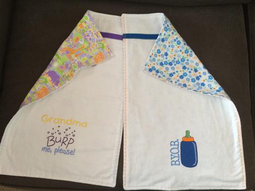 Homemade Burp Cloths
