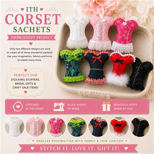 ITH Corset Lavender Sachets