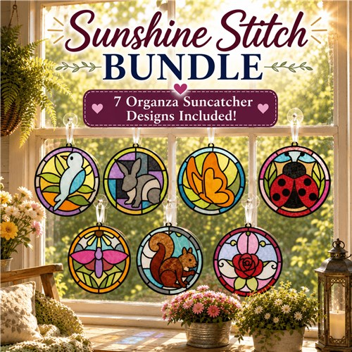 ITH Organza Suncatchers