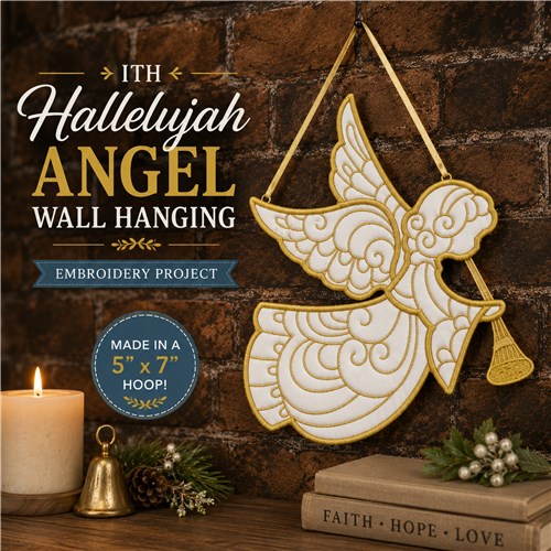 ITH Hallelujah Angel Wall Hanging
