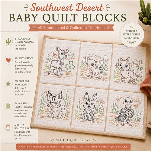 Southwest Desert Baby Quilt