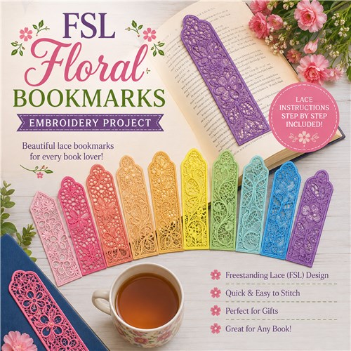 FSL Floral Bookmarks