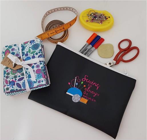 Sewing supplies case
