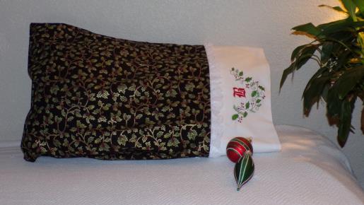 Holly Monogrammed Pillow Case