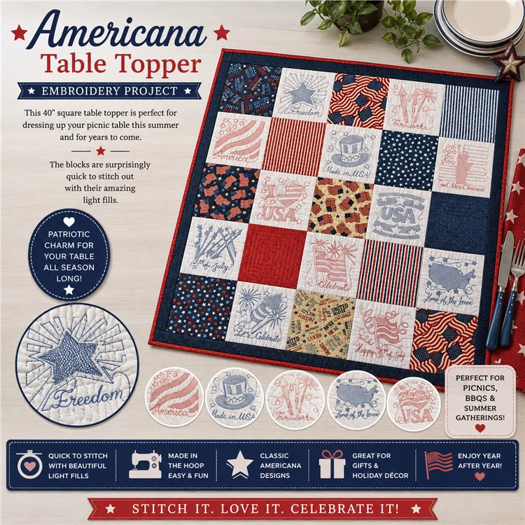 Americana Table Topper
