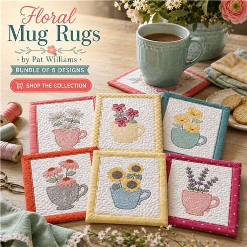 ITH Light Bloom Mug Rugs