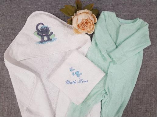 Baby Bath Time Towel Set