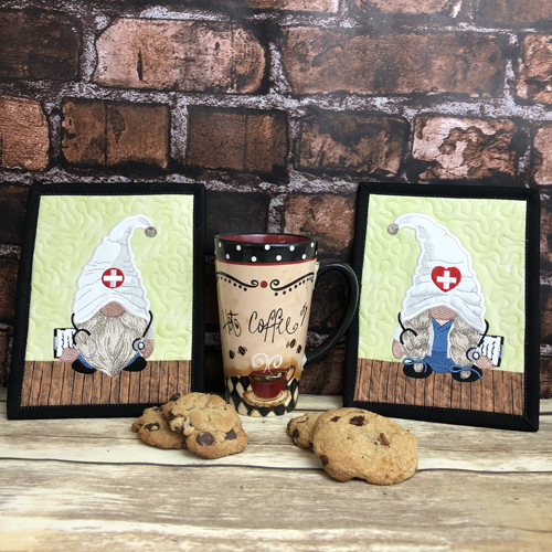 ITH Doctors Gnome Mug Rugs