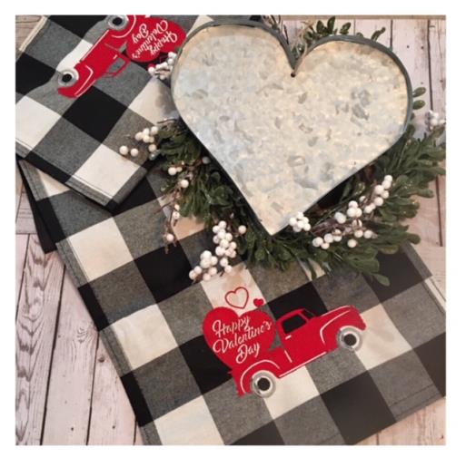 Valentines Day Inspired Table Runner