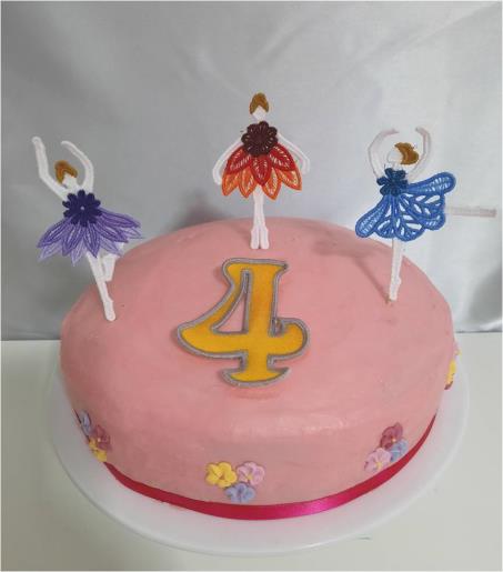 FSL Ballerina Cake Toppers