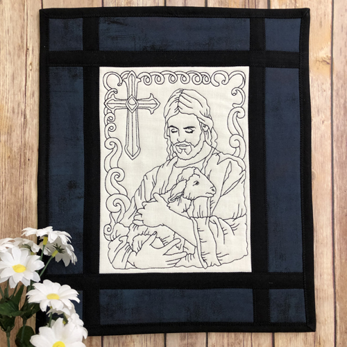 Jesus with Lamb Wall Hanging