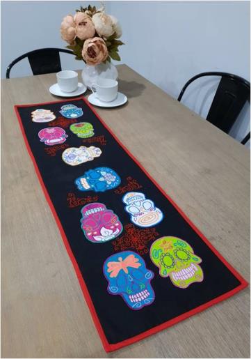 Sugar Skulls Table Runner