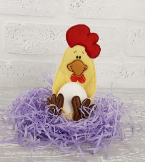 Easter Eggs holder Chicken Felt