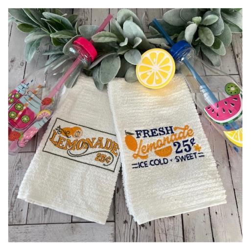 Lemonade Themed Kitchen Towels