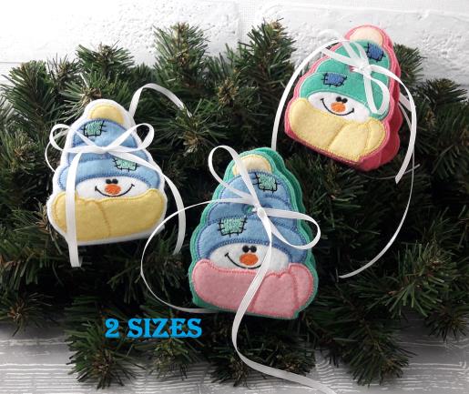 ITH Felt Snowman Embroidery Design