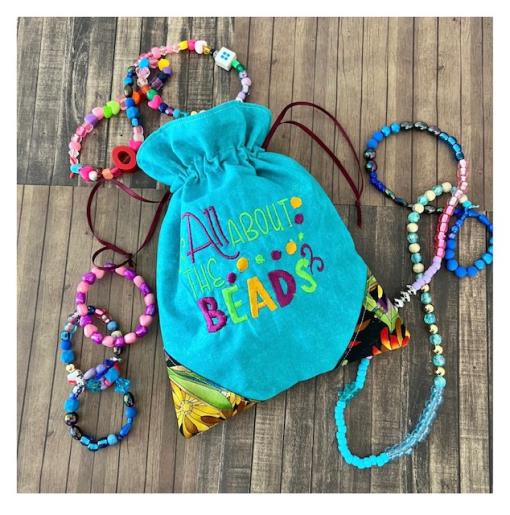 Drawstring Fabric Jewelry Pouch
