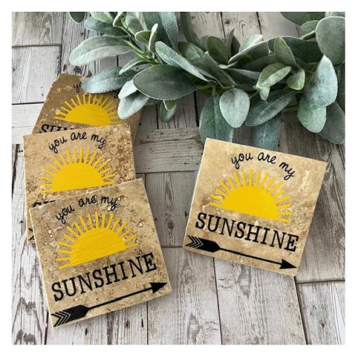 Sunshine Beverage Coasters SVG