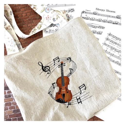 Music Themed Tote Bag