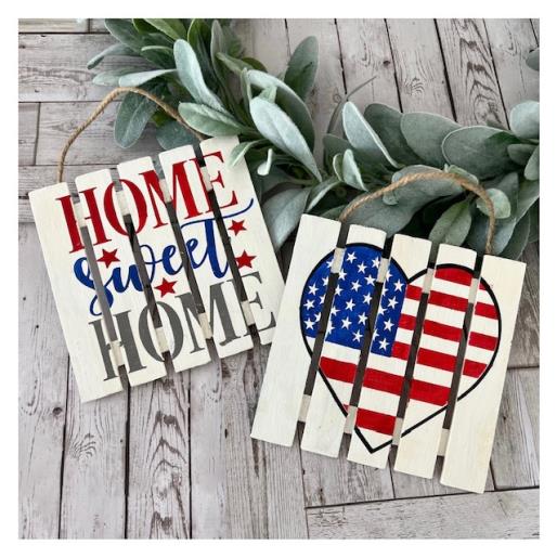 Patriotic Mini Pallet Signage/SVG