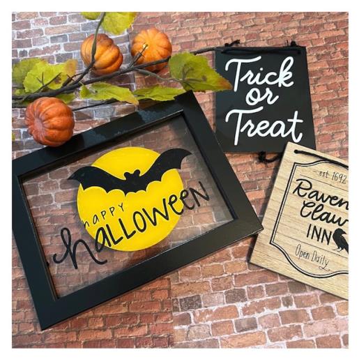 Happy Halloween Shadow Box Frame Signage/SVG