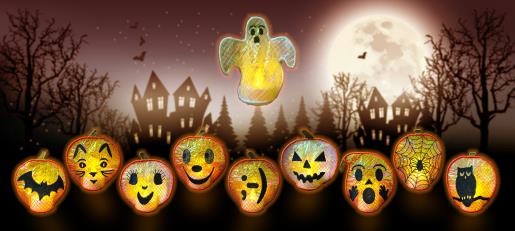 ITH Halloween Mylar Tealights