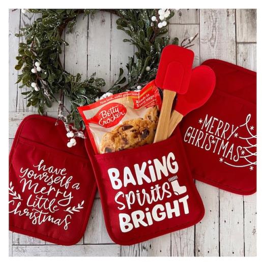 Holiday Pot Holder Gift Set/SVG