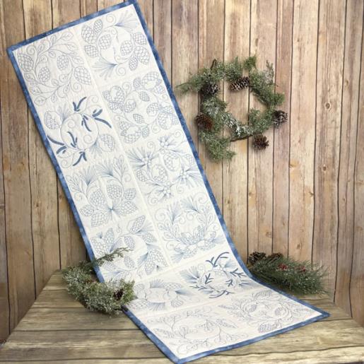 Circle of Life Winter Table Runner