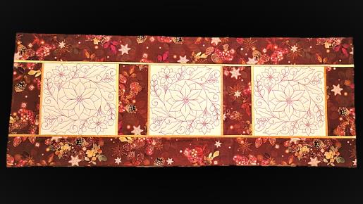 Poinsettia Trio Tablerunner