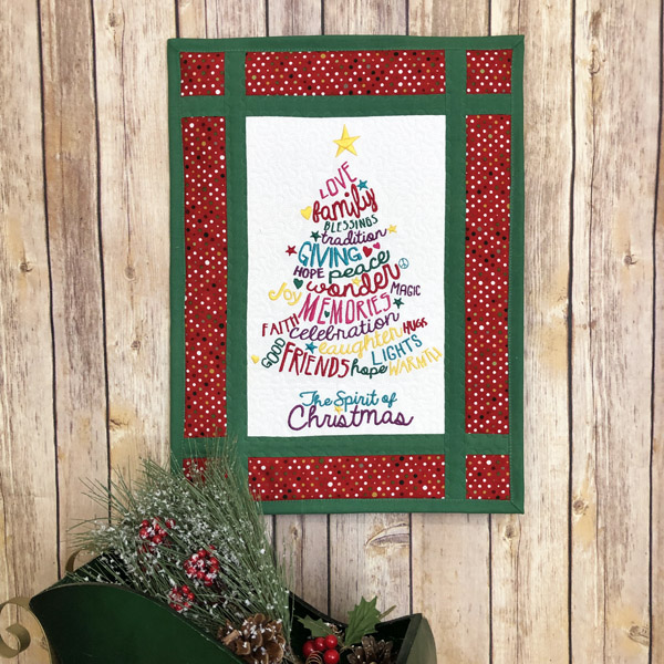 Spirit of Christmas Wall Hanging