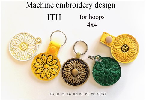 ITH Flower Key Fobs