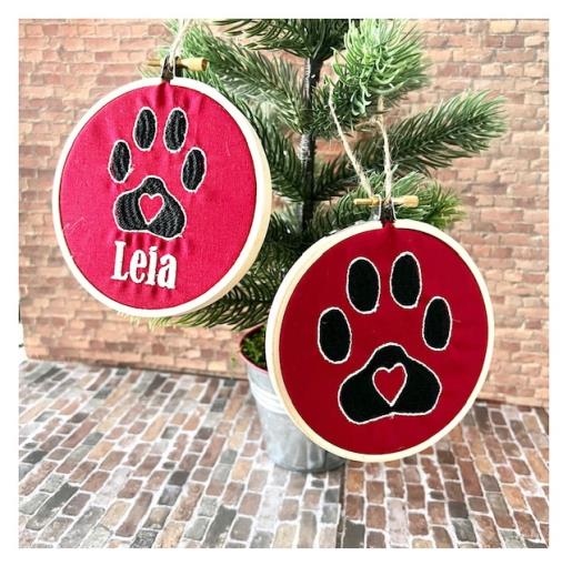 Paw Print Ornament
