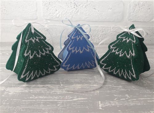 ITH Christmas Tree Felt Candy Box