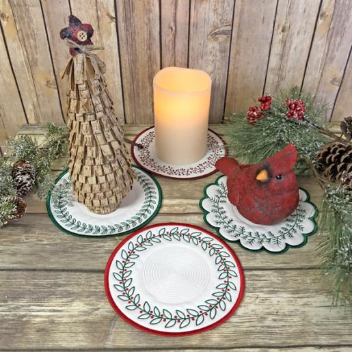 ITH Christmas Candle Mats