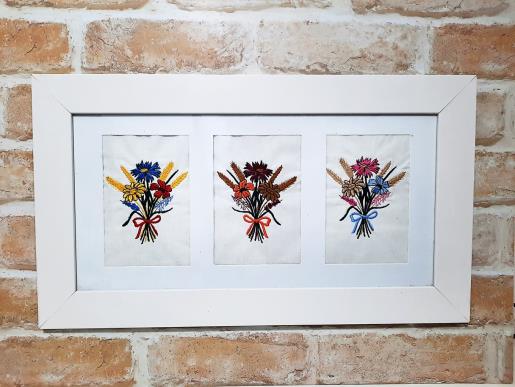 Framed Bouquet of Wild Flowers