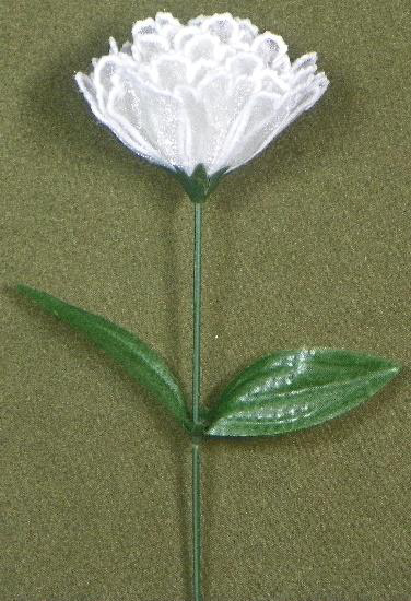 Procedure for creating the 3D-FSL Carnation Flower (This is an appliqued flower)