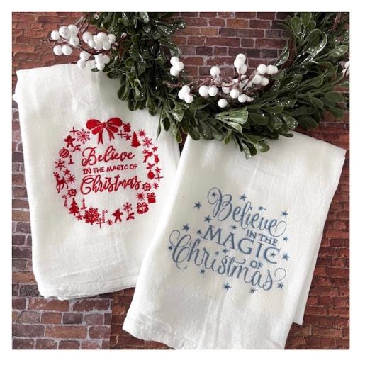 Christmas Flour Sack Towels