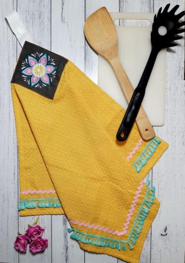 Mandala Hanging tea towel