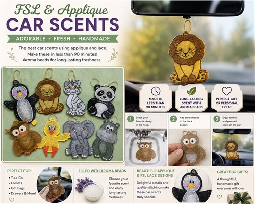 FSL and Applique Car Scents
