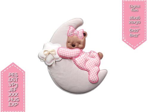 ITH Bear Girl On Moon