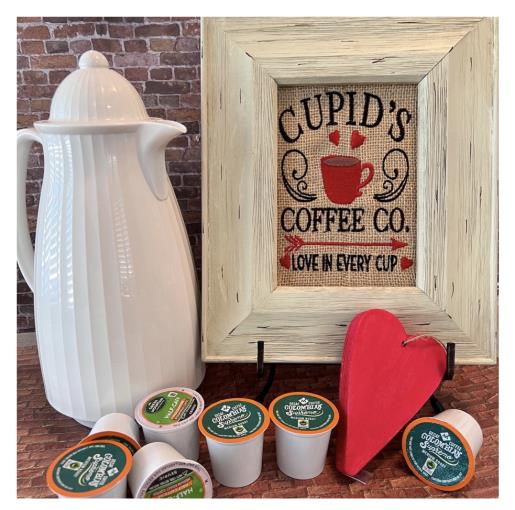 Cupids Coffee Corner Signage