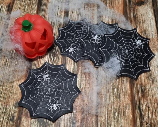 Spiderweb Vinyl Coasters