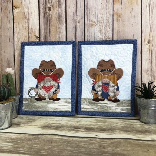 ITH Cowboy Gnome Mug Rugs