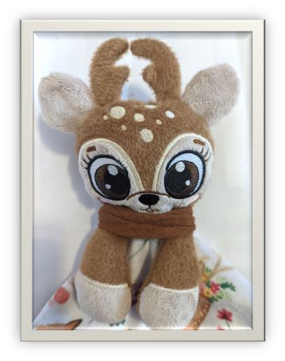 In The Hoop Embroidery Cozy Reindeer Cuddle Blanket (ITH)