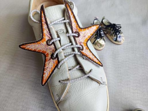 Shoe Lacing Decor Sea Star - ITH project for a Babies and Children for 5x5 Hoop