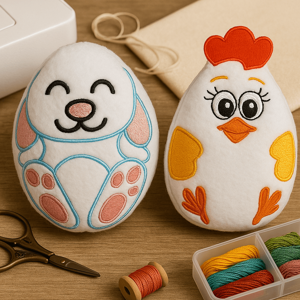 ITH Stuffed Egg Bunny & Hen
