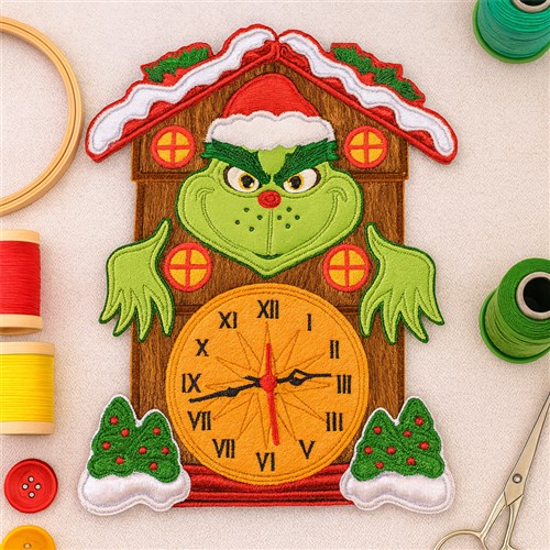 ITH Grinch-Inspired Christmas Clock