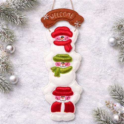 ITH Snowman Tower ornament instructions